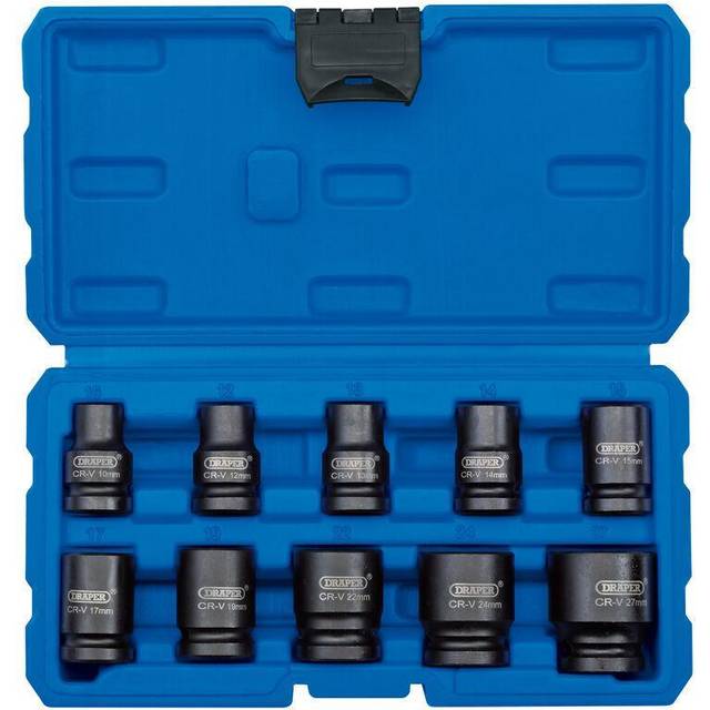 Draper 1/2 Inch Square Drive Impact Socket Set