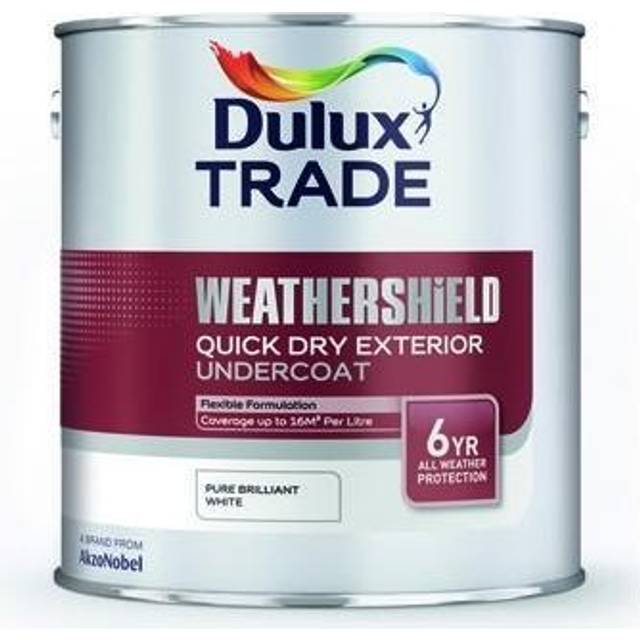 Dulux Trade Weathershield Quick Dry Undercoat Pure Brilliant White