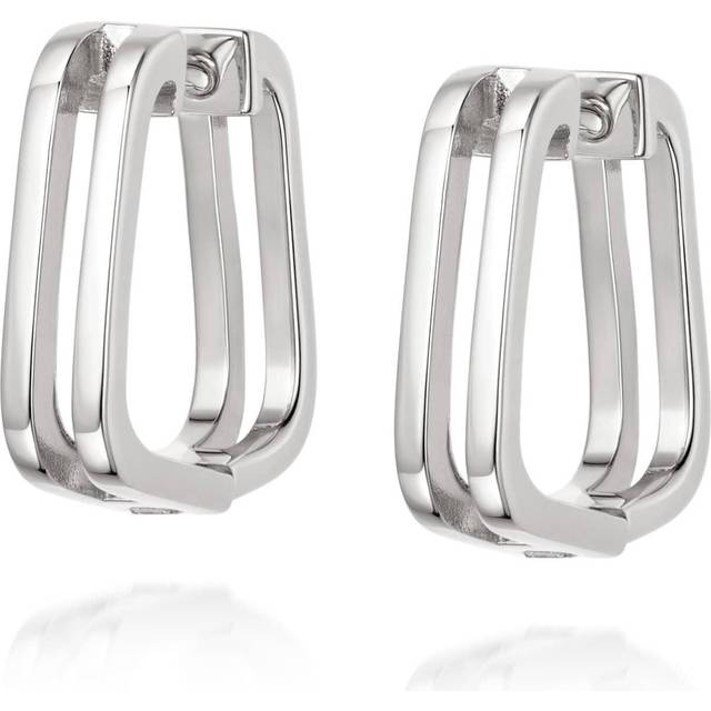 Rupi Huggie Hoop Sterling Silver Earrings HUG16_SLV