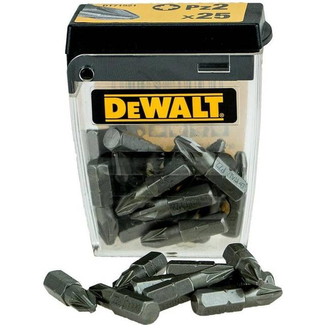 10 dewalt dt7908 loose pz2 25mm 1/4" hex pozi drive screwdriver bits set