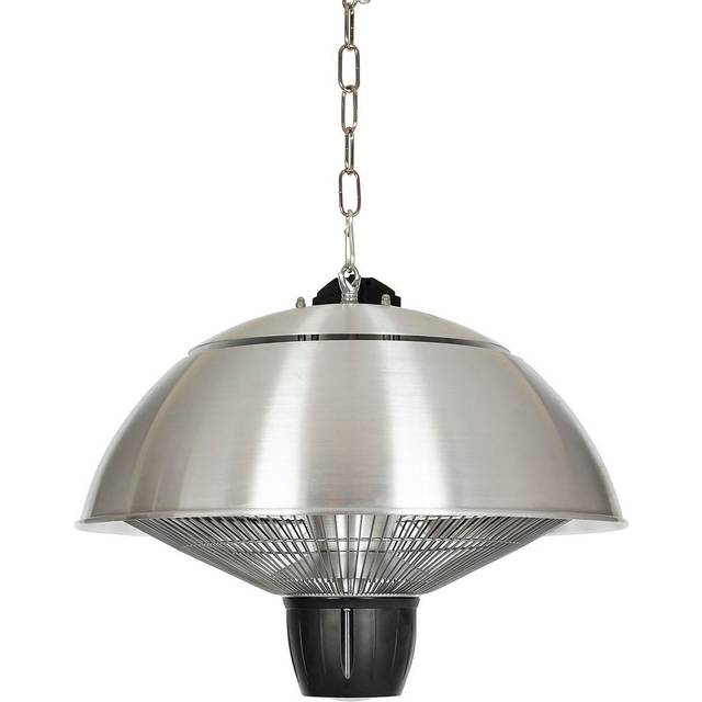 Electric Patio Heater - Silver (33cm H X 41cm W X 41cm D)