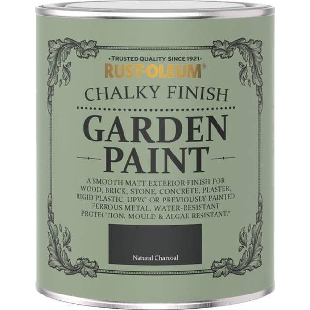 Rust-Oleum Garden Paint in Matt Finish - NATURAL CHARCOAL 750ml - Charcoal - Black
