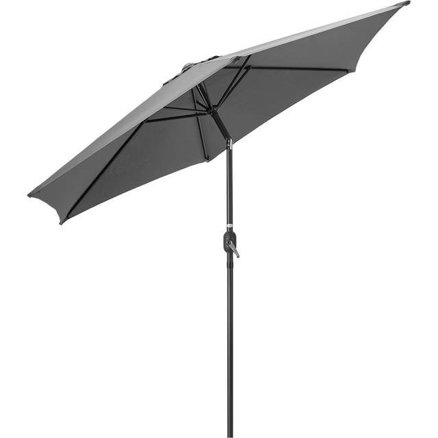 Christow - 2.7m Crank and Tilt Parasol - Grey