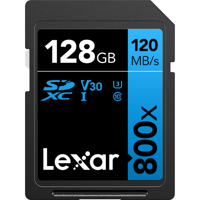 Lexar High-Performance 800x SDXC UHS-I Card 128GB