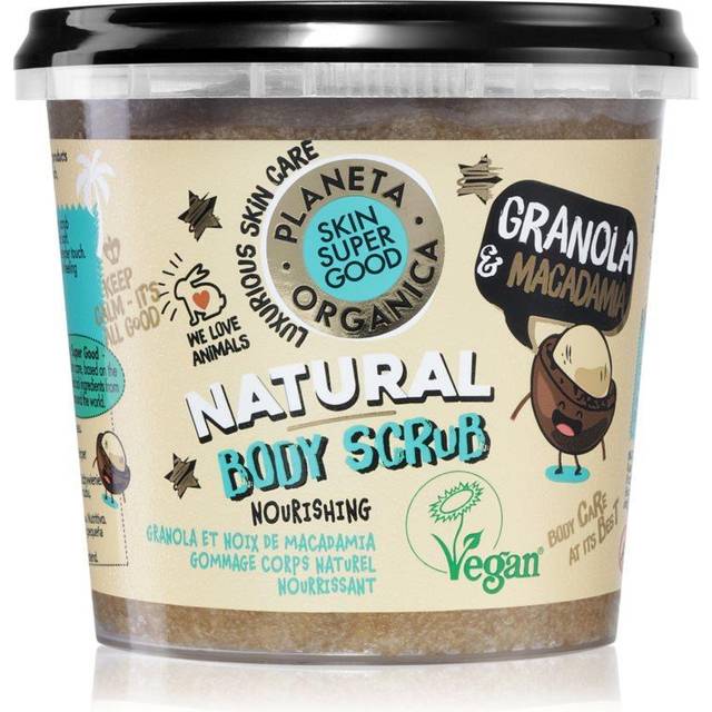 Natura Siberica Super Good Natural Body Scrub, Granola & Macadamia Nut, 360
