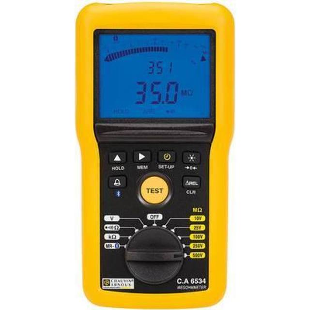 Chauvin Arnoux C.A 6534 Isolationsmåler 10 V, 25 V, 100 V, 250 V, 500 V 50 GΩ