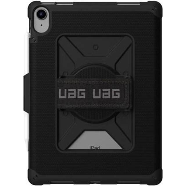 Urban Armor Gear Metropolis handrem fodral för Apple iPad 10.9 (10. Generation 2022) Fodral [Apple pennhållare, 360° handrem, fallsäker enligt amerikanska militärstandard] svart