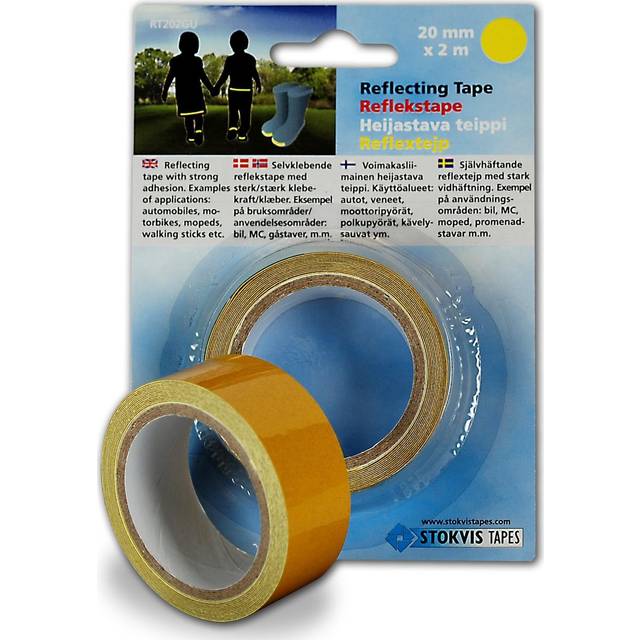 Reflextejp 20mm Gul 2m Stokvis