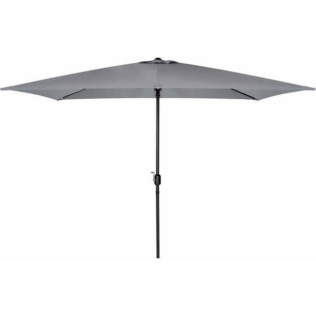 Charles Bentley Rectangular Garden Parasol (base not included) - Grey, Grey