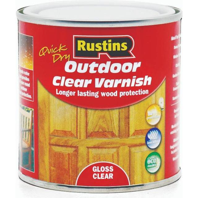 Rustins EAVG250 Quick Drying Outdoor Clear Varnish Gloss 250ml