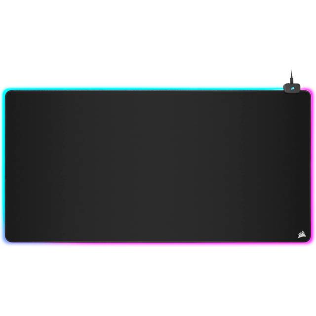 Corsair MM700 RGB utökad 3XL-duk spelmusmatta – 1 220 mm x 610 mm (48 tum x 24 tum) – 360° RGB-belysning – två USB-portnav – tjockt gummi – svart