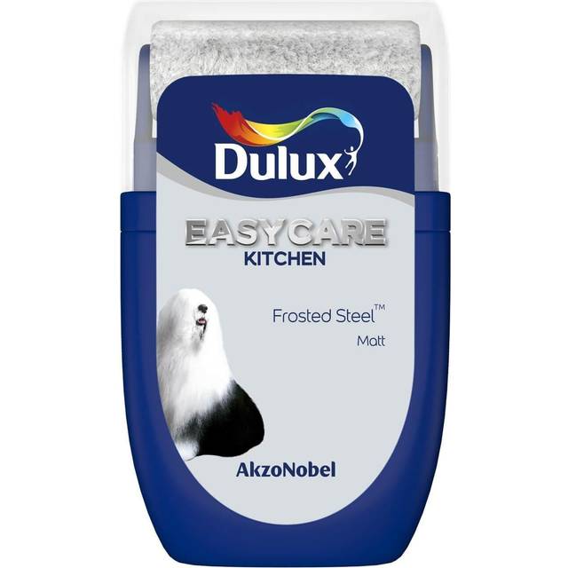 Dulux Easycare Kitchen Paint Tester Pot - Frosted Steel - 30ml