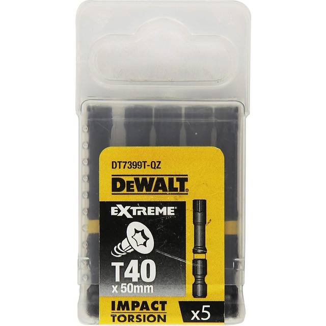 DeWalt Torx Extreme Impact Torsion Screwdriver Bit T40 50mm Pack of 5