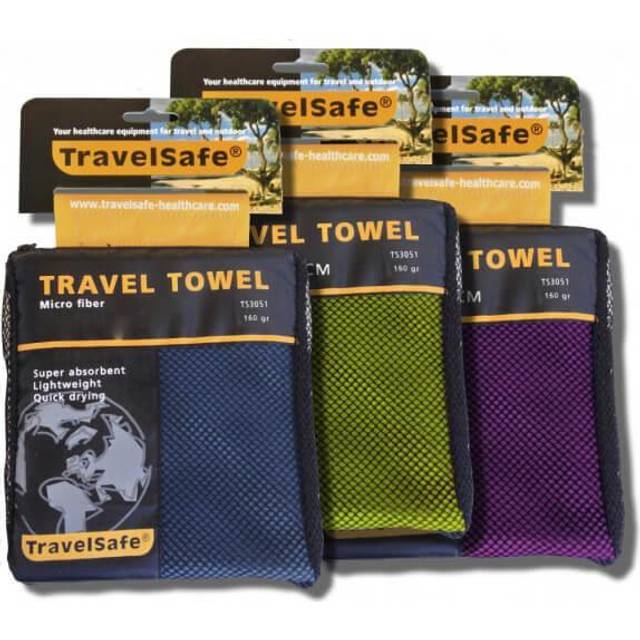 TravelSafe Mikrofiber Håndklæde 150x85, Lime Badehåndklæde Grøn, Lilla