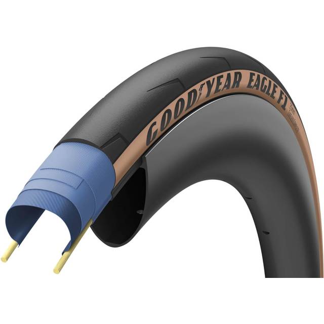 Goodyear Eagle F1 700 x 25c Tubeless Tan Skinwall - Brun