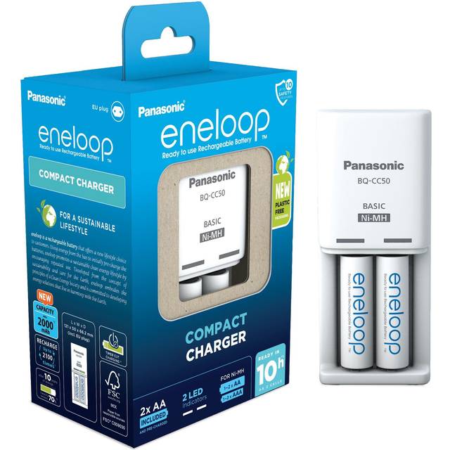eneloop Compact Laddare, AA/AAA