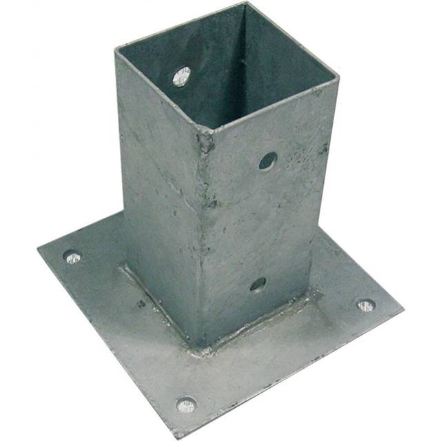 Stolpefod, galvaniseret, 71 x 71 x 150 mm