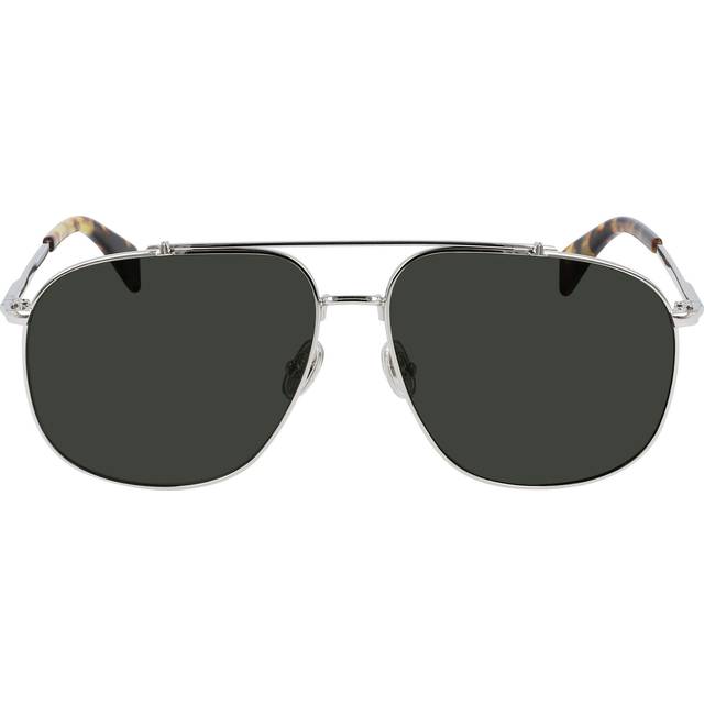 Lanvin LNV110S solglasögon, färg: 045 silver/grön, 60 unisex, Färg: 045 silver/grön, 60