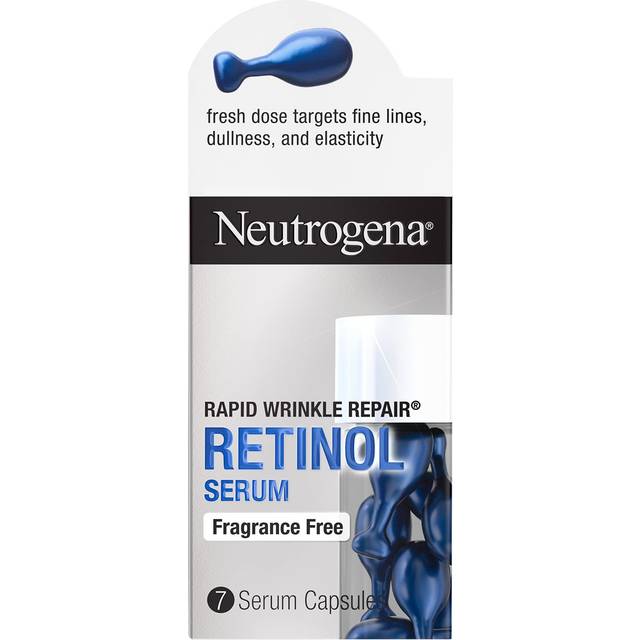 Neutrogena Rapid Wrinkle Repair Retinol Face Serum Capsules, 7 ct