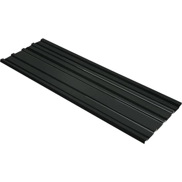 vidaXL Roof Panels 12 pcs Galvanised Steel Anthracite - anthracite