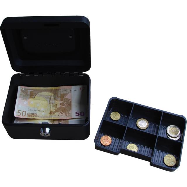 Viking Cash Box Key lock 4 153 x 120 x 70 mm Black