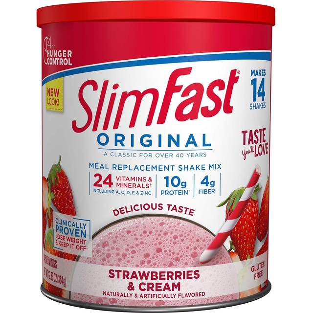 SlimFast  Original  Meal Replacement Shake Mix  Strawberries & Cream  12.83 oz (364 g)