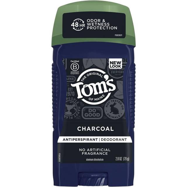 Tom's of Maine Natural Charcoal Antiperspirant Deodorant for Men, 2.8 Oz.