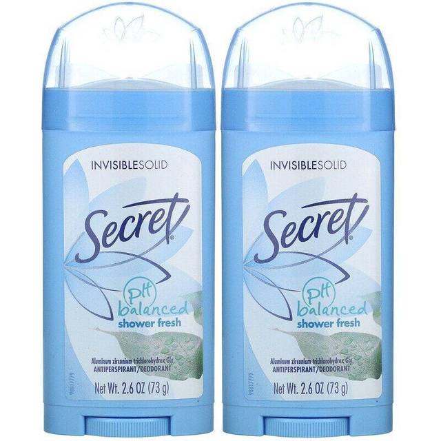 Secret, Deodorant, Invisible Solid, Shower Fresh, Twin Pack