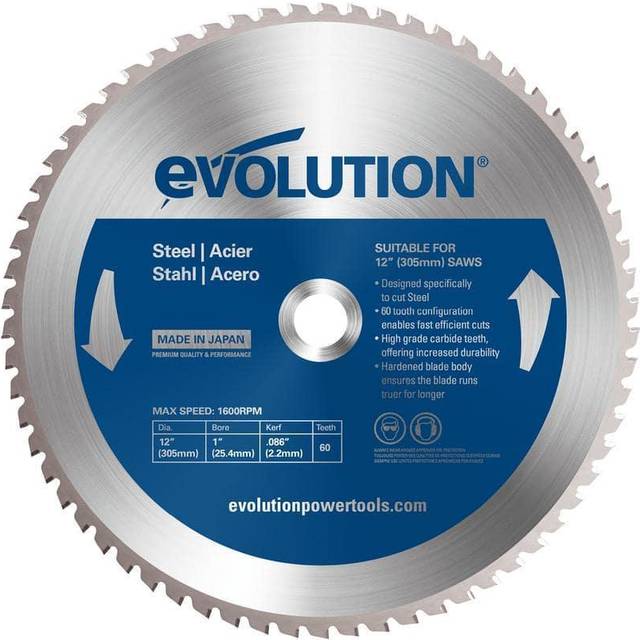 Mild Steel Cutting Chop Saw Blade 305 x 25.4mm x 60T - EVLS305STEEL