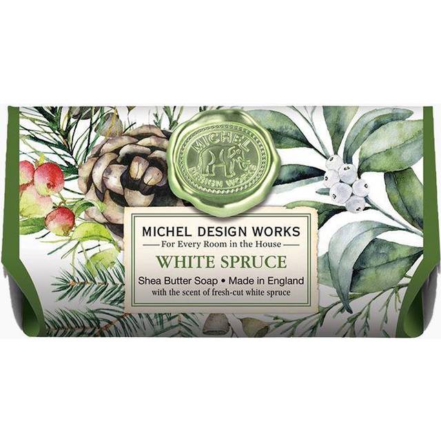 Michel Design Works Large Bath Soap Bar White Spruce