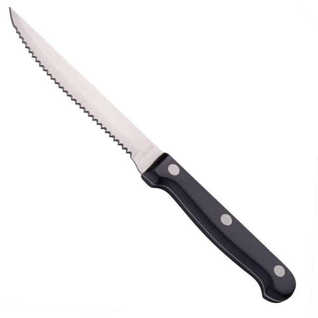 Black Handled Steak Knife (1 x 12)