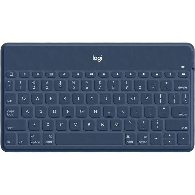 Logitech Keys-To-Go Trådlöst Bluetooth-tangentbord för iPhone, iPad, Apple TV, QWERTY-layout Italienska, Blå