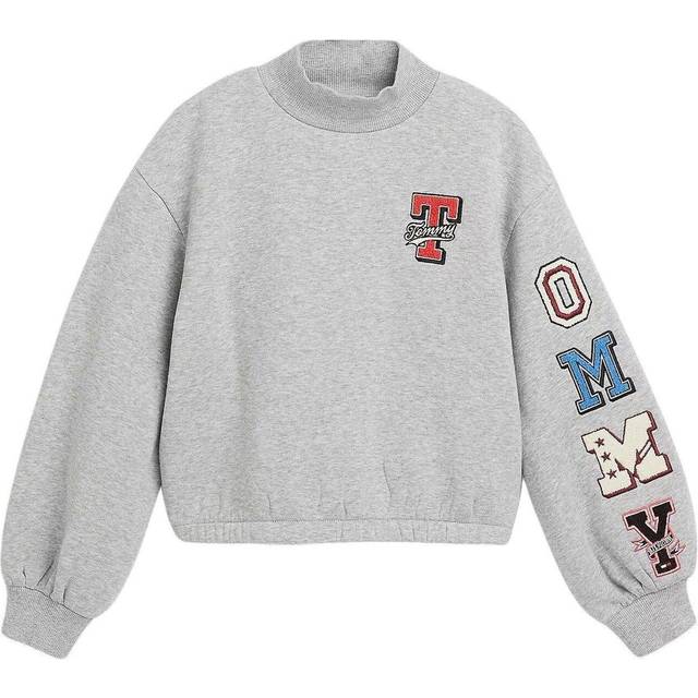 Tommy Hilfiger - Sweatshirt Tommy Badge Mock Neck - Grå