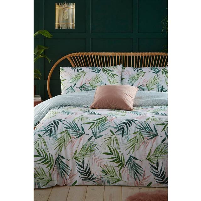 furn. Bali Palm King Size Green Duvet Set
