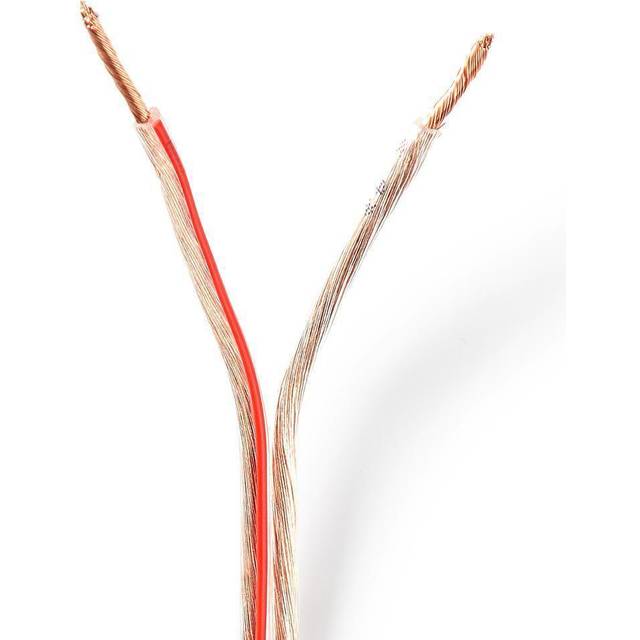 Nedis Cagw1500Tr250 Högtalarkabel, 25 m Fläns, Transparent