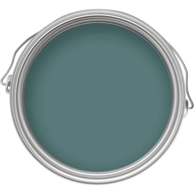 Craig & Rose Walls and Ceilings French Turquoise Chalky Matt Emulsion Paint 2.5L - Blue