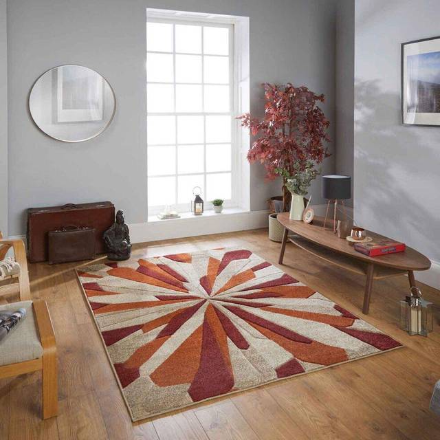 Melrose Portland 3337 E Rug - Orange - 160x230cm