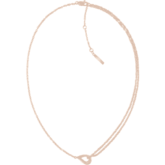 Calvin Klein Jewellery Ladies&apos; Rose Gold Sculptured Drops Necklac