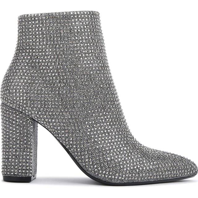'Shone Ankle Boot' Fabric Boots - Black - 4