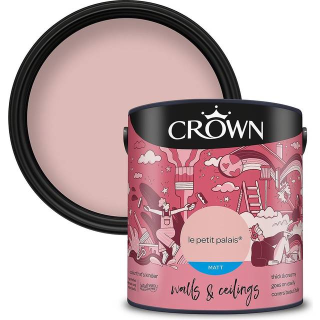 Crown Walls & Ceilings Le Petit Palais Matt Emulsion Paint 2.5L - Pink