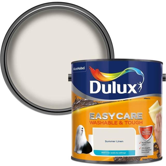 Dulux Easycare Washable & Tough Matt Emulsion Paint - Summer Linen - 2.5L