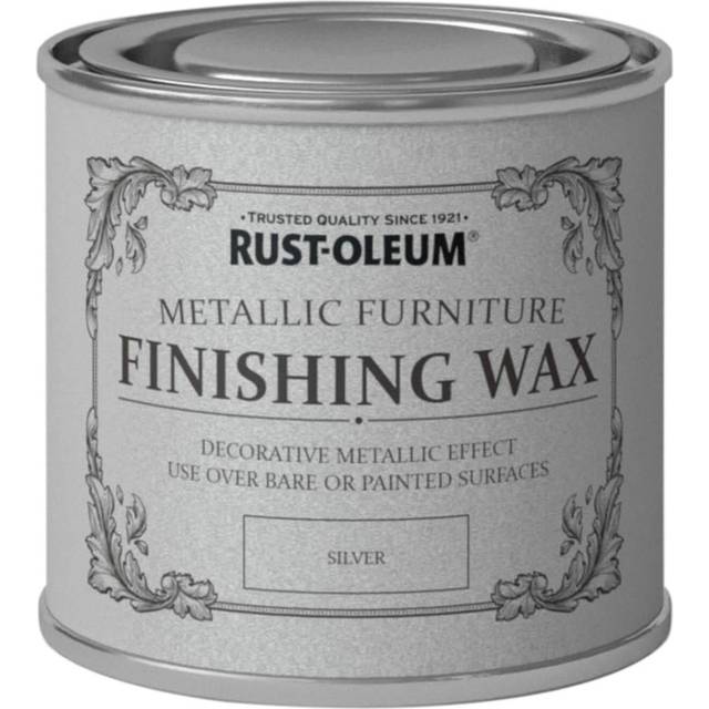 Rust-oleum - Chalk Chalky Furniture Paint - Finishing Wax - Silver 125ml