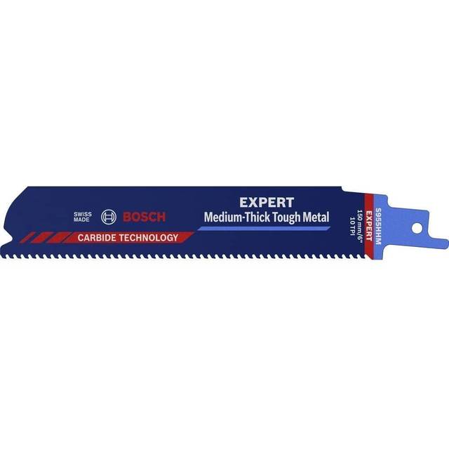 Bosch Expert S955HHM Medium-Thick Tough Metal Cutting Reciprocating Sabre Saw Blades 150mm Pack of 1