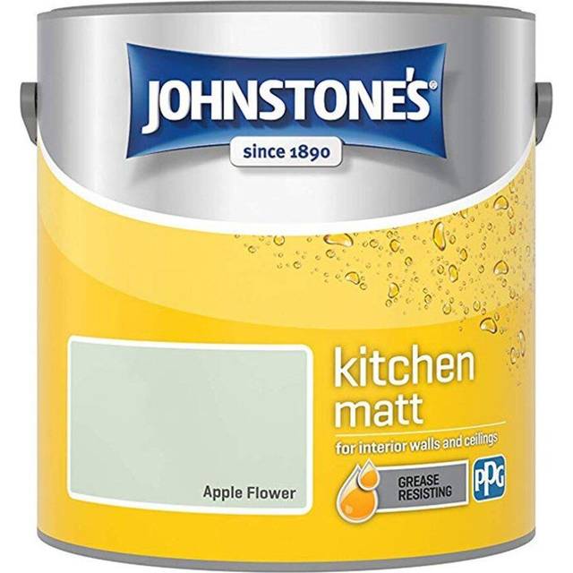 Johnstone's Kitchen Apple Flower Matt Emulsion Paint 2.5L - JOHNSTONES - Green