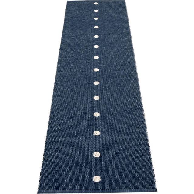 Peg Rug 70x280 cm, Dark Blue/Vanilla