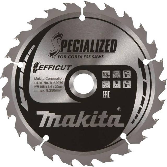 Makita SPECIALIZED Efficut Wood Cutting Saw Blade 270mm 24T 30mm