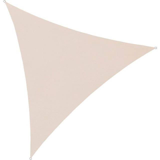 Solsegel, trekantigt 4x4x4m - Beige