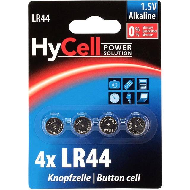 HyCell Knappcell LR 44 1.5 V 4 st 140 mAh Alkaliskt AG13