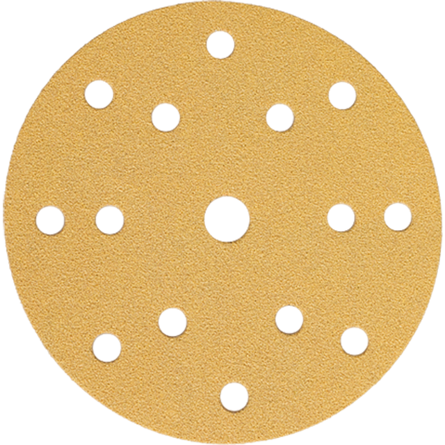 Mirka 150MM P120 15HOLE Gold Velcro Back Disc (BX-100)