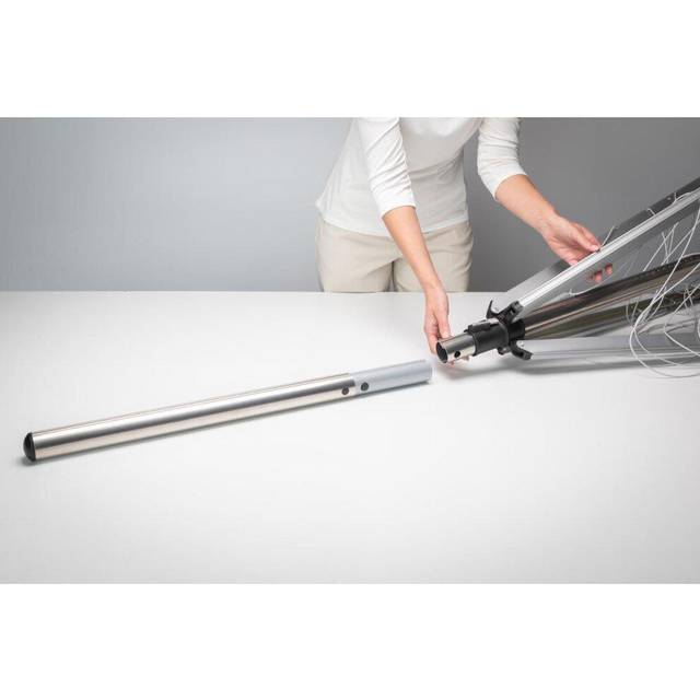 Brabantia Rotary Lift-O-Matic Airer & SplitPole, 40m - Metallic Grey, Grey